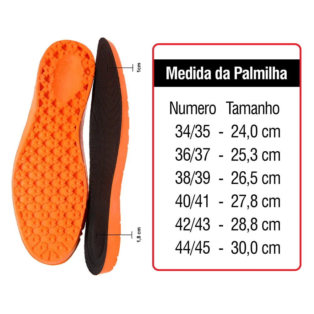 Palmilha Ortopédica em Gel PU para Conforto e Alívio