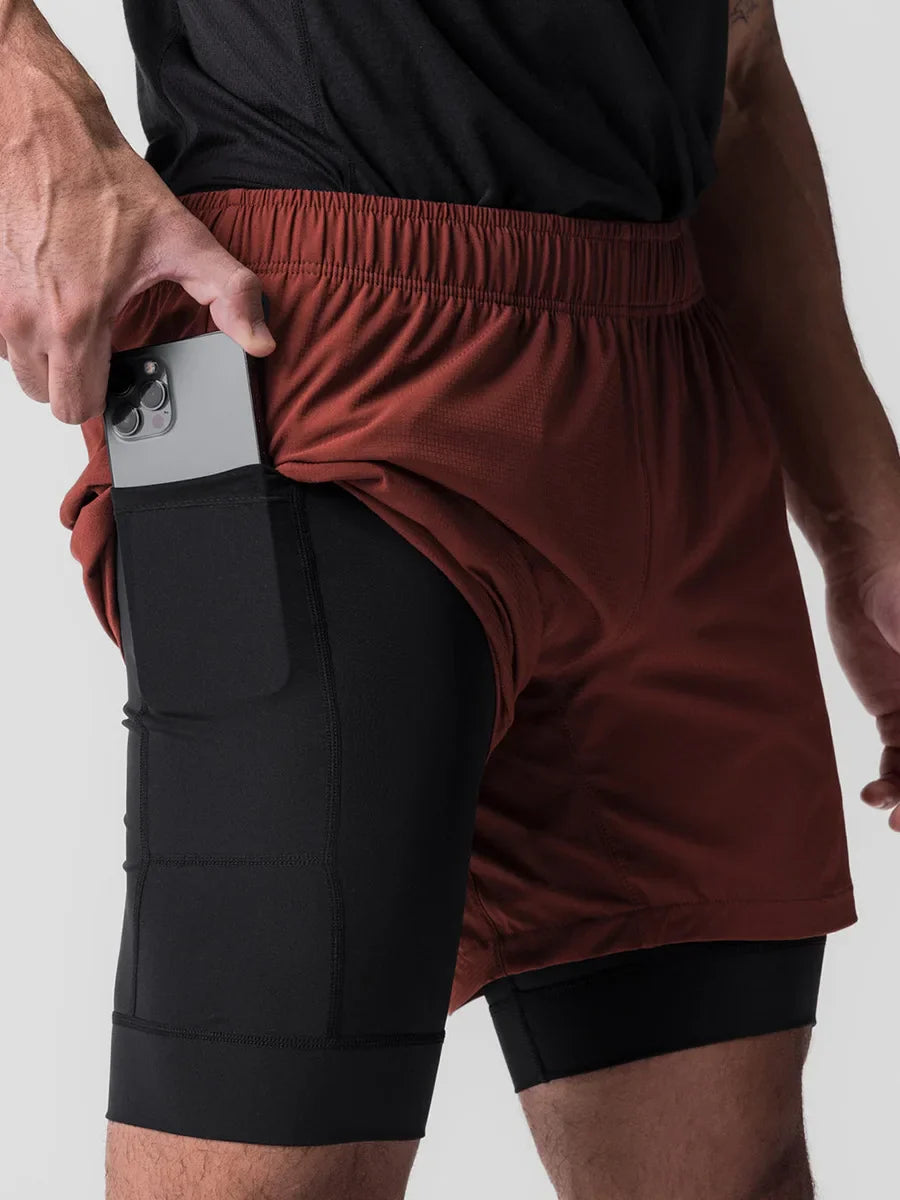 Bermuda Esportiva Dry-Fit - Com Camada de Compressão