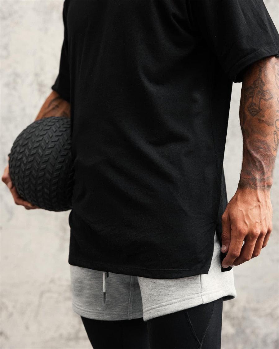 Camisa Esportiva Oversized Masculina Respirável