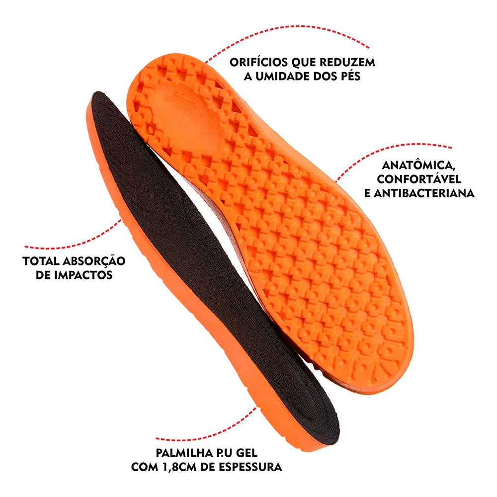 Palmilha Ortopédica em Gel PU para Conforto e Alívio