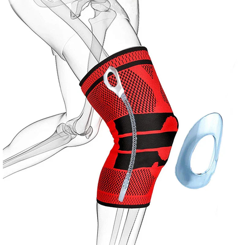 Joelheira de Compressão Esportiva com Suporte