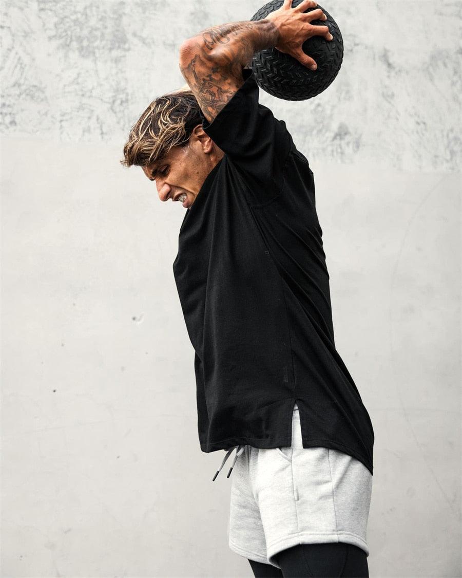 Camisa Esportiva Oversized Masculina Respirável
